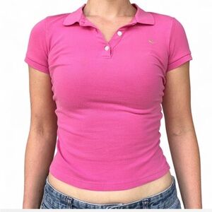 Y2K Pink Polo Women's Top